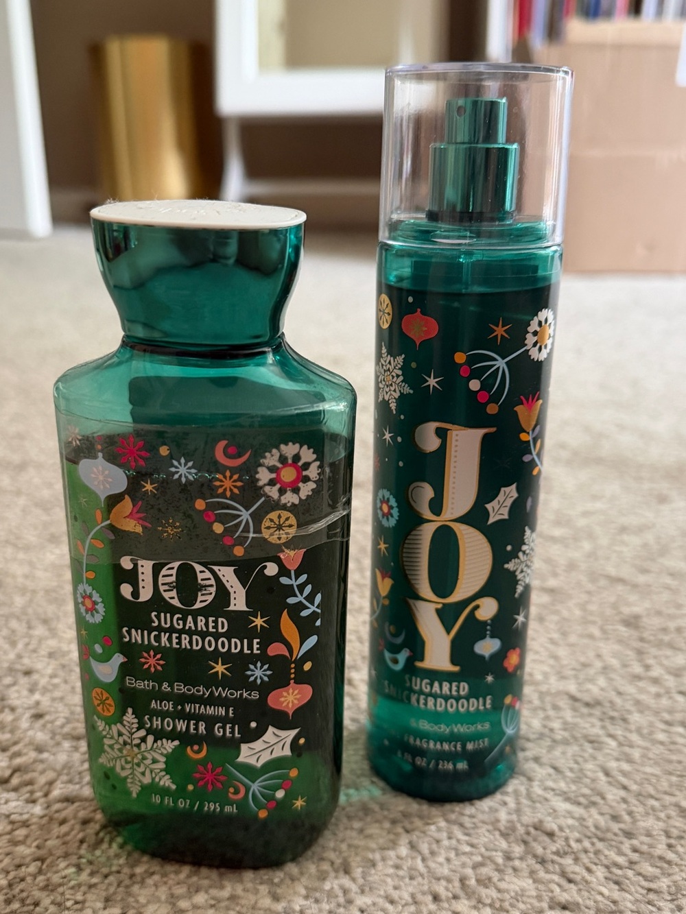 Bath & Body Works JOY Sugared Snickerdoodle Mist + Shower Gel Set Holiday